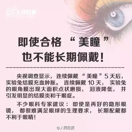 愛(ài)漂亮的你，知道美瞳危害有多大嗎？